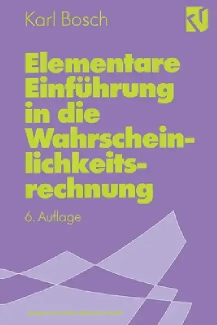 Cover of Elementare Einführung in die Wahrscheinlichkeitsrechnung