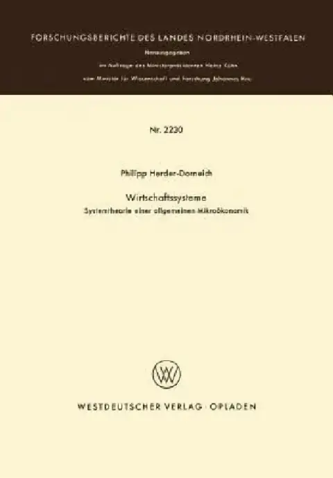 Cover of Wirtschaftssysteme