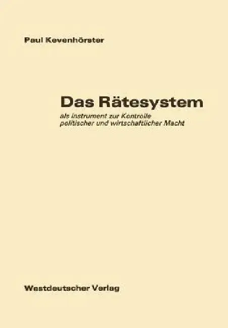 Cover of Das Rätesystem