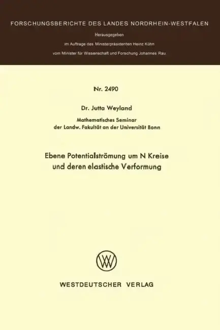 Cover of Ebene Potentialströmung Um N Kreise Und Deren Elastische Verformung