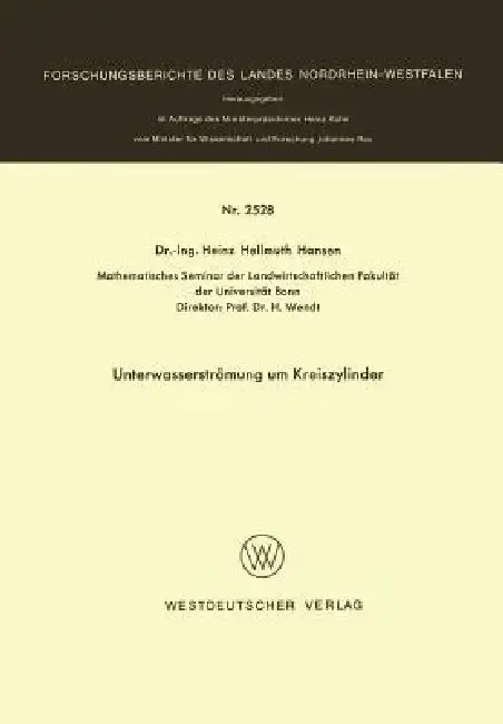 Cover of Unterwasserströmung Um Kreiszylinder