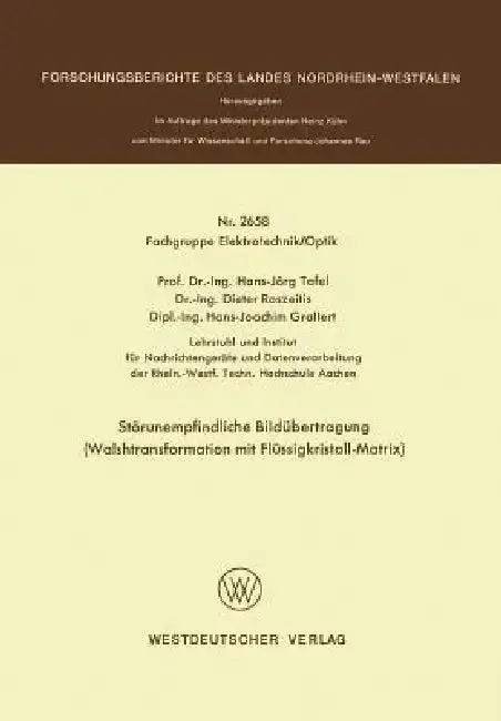 Cover of Störunempfindliche Bildübertragung