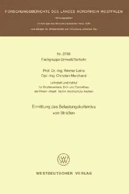 Cover of Ermittlung Des Belastungskollektivs Von Straßen