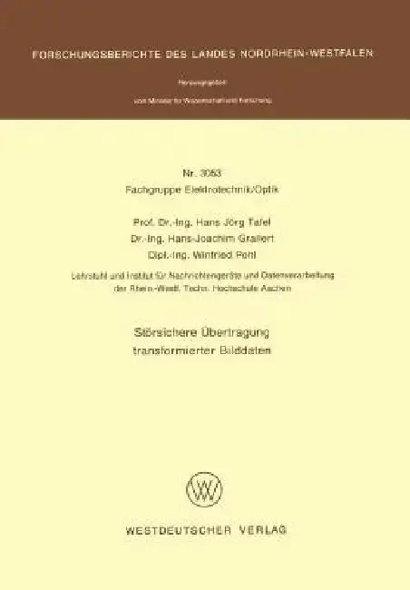 Cover of Störsichere Übertragung Transformierter Bilddaten
