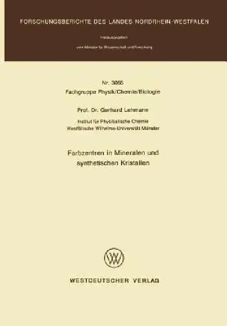 Cover of Farbzentren in Mineralen Und Synthetischen Kristallen