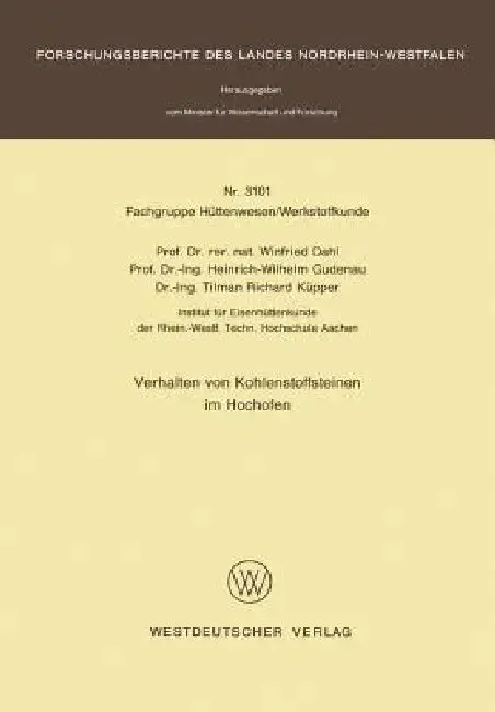 Cover of Verhalten Von Kohlenstoffsteinen Im Hochofen