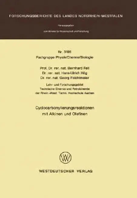 Cover of Cyclocarbonylierungsreaktionen Mit Alkinen Und Olefinen