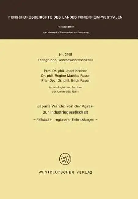 Cover of Japans Wandel Von Der Agrar- Zur Industriegesellschaft