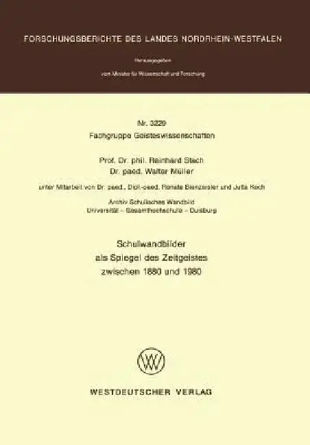 Cover of Schulwandbilder ALS Spiegel Des Zeitgeistes Zwischen 1880 Und 1980