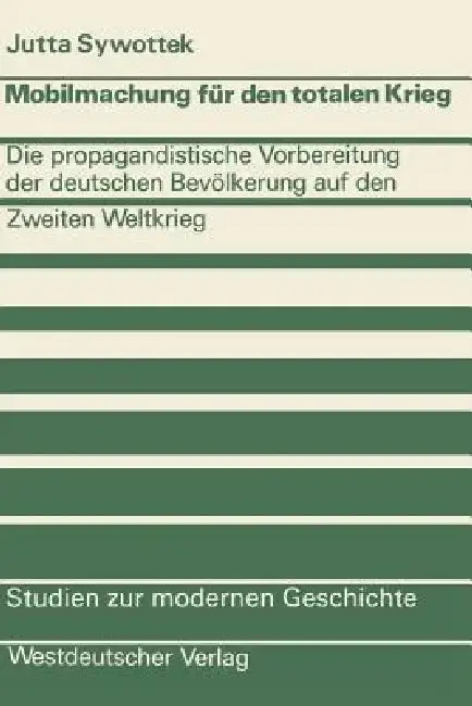 Cover of Mobilmachung Für Den Totalen Krieg
