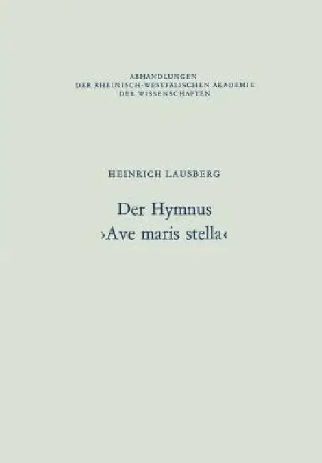 Cover of Der Hymnus >Ave Maris Stella