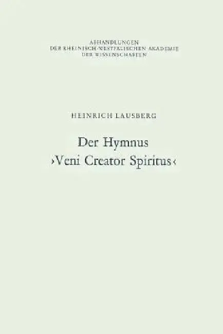 Cover of Der Hymnus >Veni Creator Spiritus