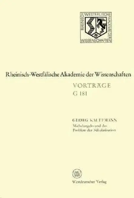 Cover of Michelangelo Und Das Problem Der Säkularisation