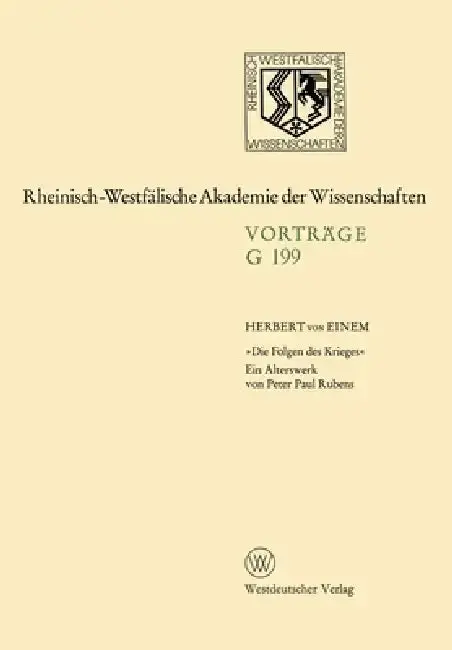 Cover of Die Folgen des Krieges