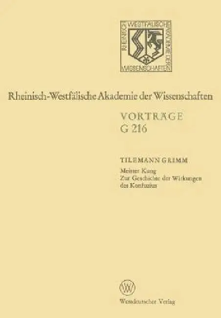 Cover of Meister Kung Zur Geschichte Der Wirkungen Des Konfuzius