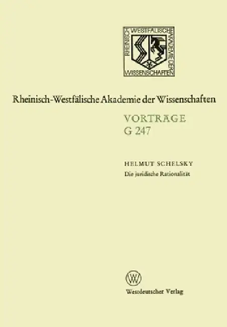 Cover of Die juridische Rationalität