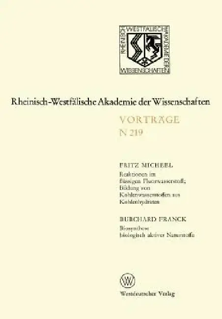 Cover of Natur-, Ingenieur- Und Wirtschaftswissenschaften