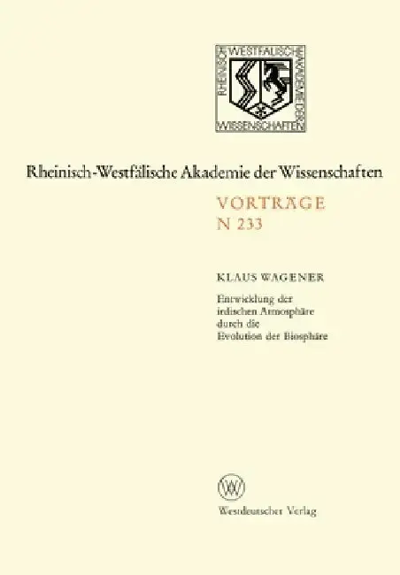 Cover of Entwicklung der irdischen Atmosphäre durch die Evolution der Biosphäre