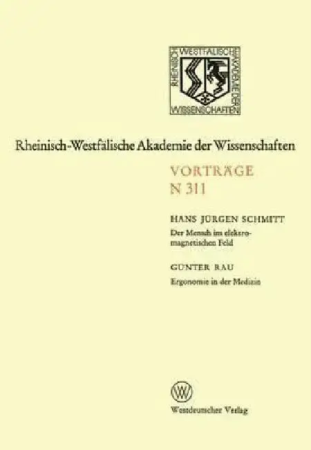 Cover of Der Mensch Im Elektromagnetischen Feld. Ergonomie in Der Medizin