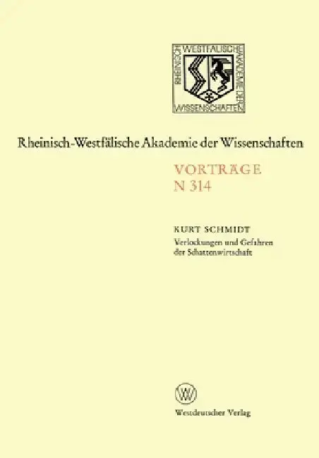 Cover of Verlockungen und Gefahren der Schattenwirtschaft