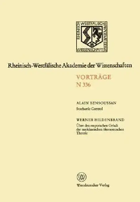 Cover of Rheinisch-Westfälische Akademie Der Wissenschaften