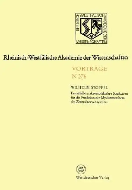 Cover of Rheinisch-Westfälische Akademie Der Wissenschaften