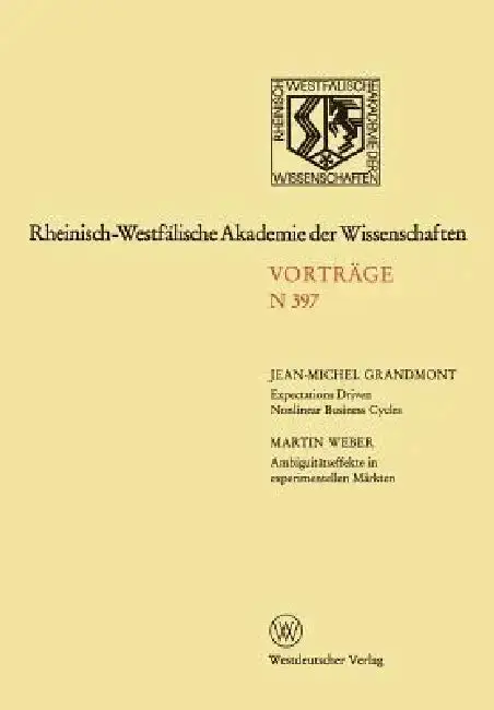 Cover of Rheinisch-Westfälische Akademie Der Wissenschaften