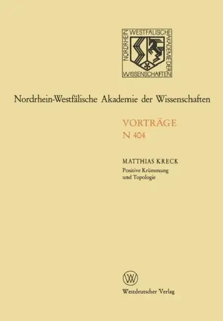 Cover of Positive Krümmung Und Topologie