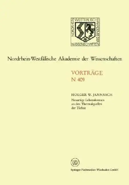 Cover of Neuartige Lebensformen an Den Thermalquellen Der Tiefsee