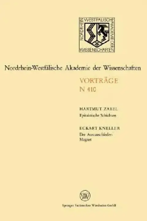 Cover of Epitaktische Schichten