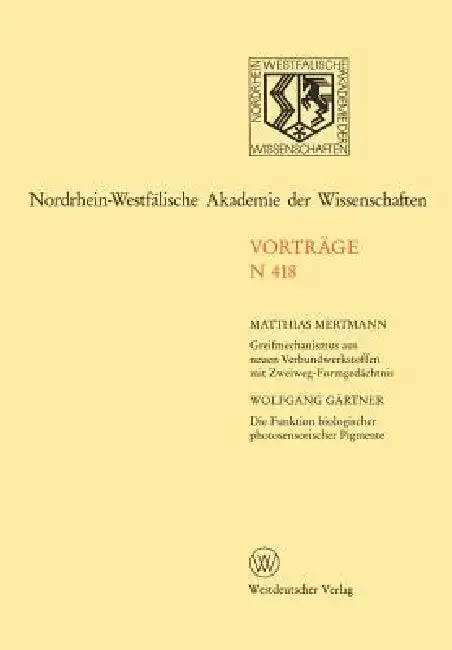 Cover of Nordrhein-Westfälische Akademie Der Wissenschaften