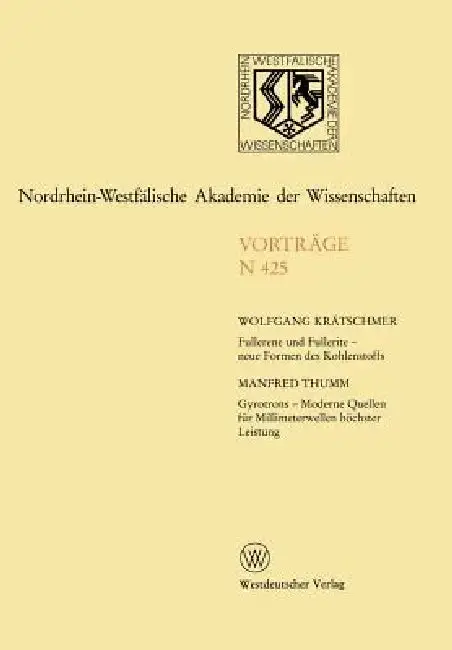 Cover of Nordrhein-Westfälische Akademie Der Wissenschaften