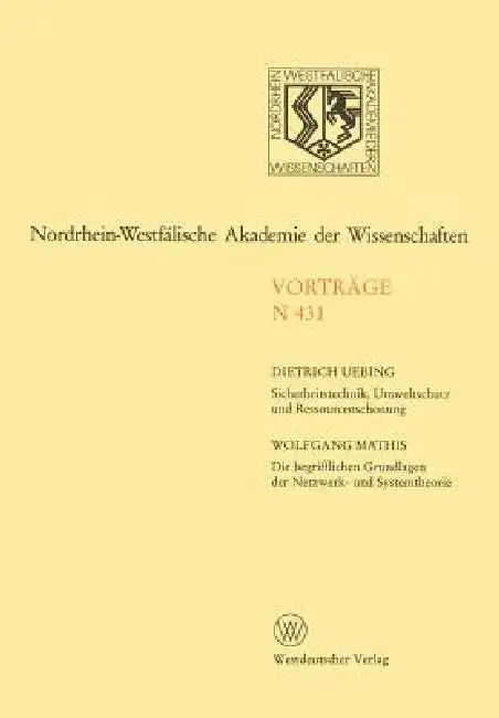 Cover of Nordrhein-Westfälische Akademie Der Wissenschaften