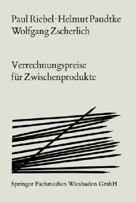 Cover of Verrechnungspreise Für Zwischenprodukte