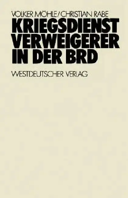 Cover of Kriegsdienstverweigerer in Der Brd