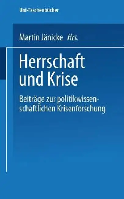 Cover of Herrschaft Und Krise