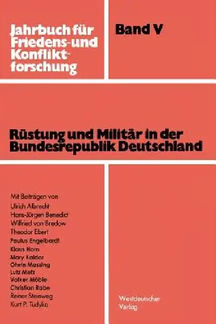 Cover of Rüstung Und Militär in Der Bundesrepublik Deutschland