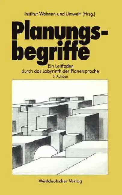 Cover of Planungsbegriffe