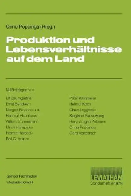 Cover of Produktion Und Lebensverhältnisse Auf Dem Land