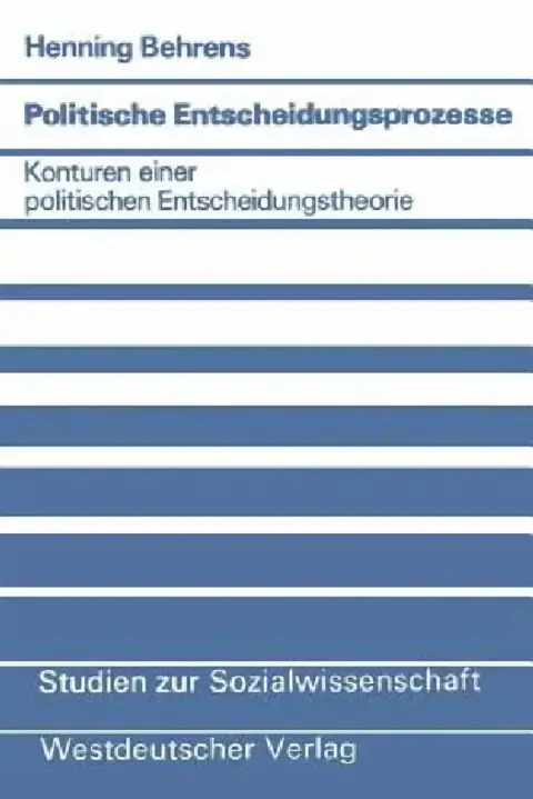 Cover of Politische Entscheidungsprozesse