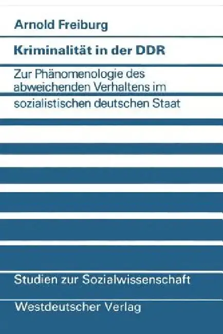 Cover of Kriminalität in Der DDR