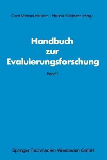 Cover of Handbuch Zur Evaluierungsforschung