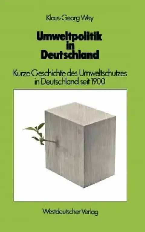 Cover of Umweltpolitik in Deutschland