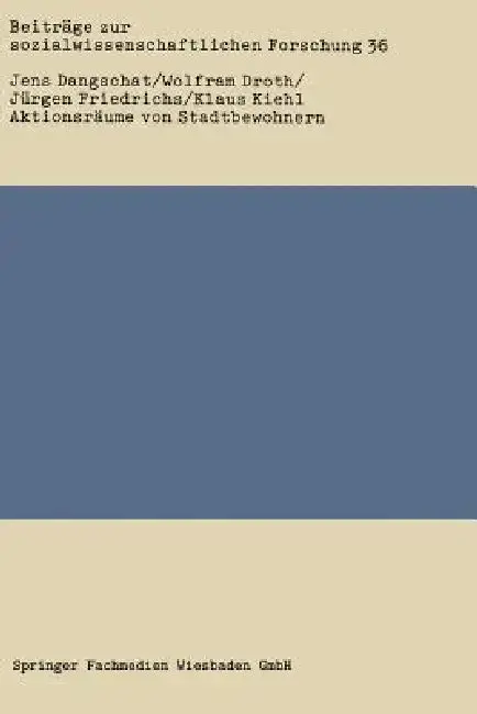 Cover of Aktionsräume Von Stadtbewohnern