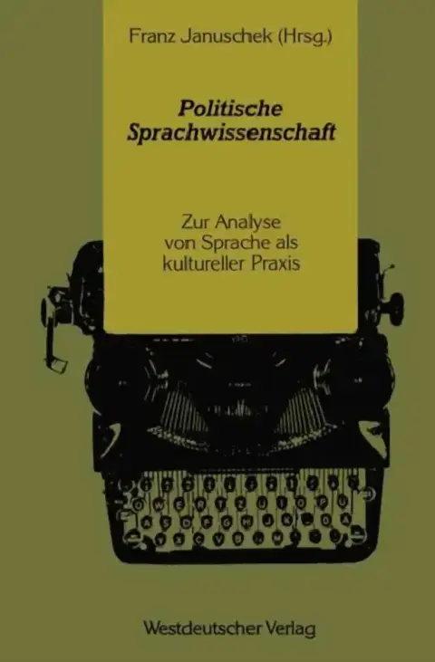 Cover of Politische Sprachwissenschaft