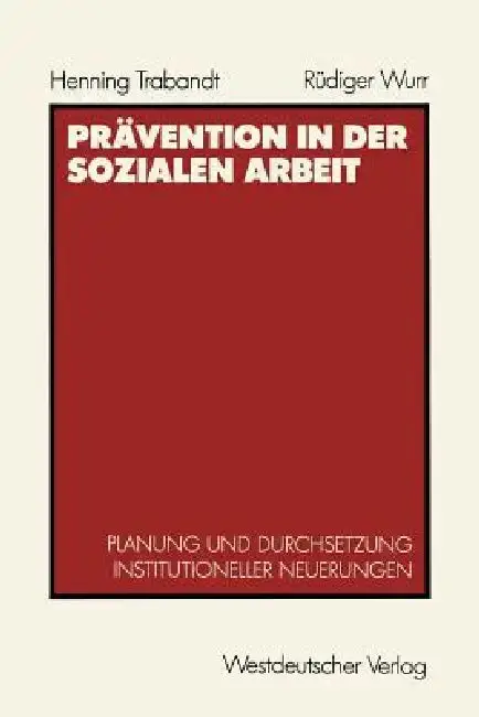 Cover of Prävention in Der Sozialen Arbeit