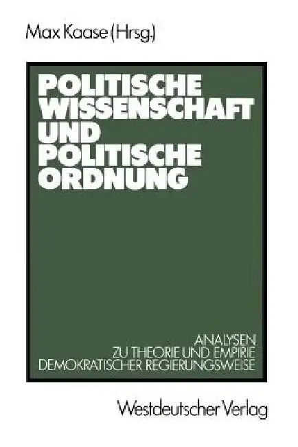 Cover of Politische Wissenschaft Und Politische Ordnung