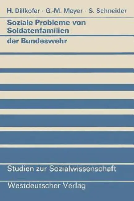 Cover of Soziale Probleme Von Soldatenfamilien Der Bundeswehr