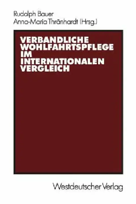 Cover of Verbandliche Wohlfahrtspflege Im Internationalen Vergleich