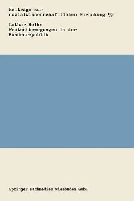 Cover of Protestbewegungen in Der Bundesrepublik